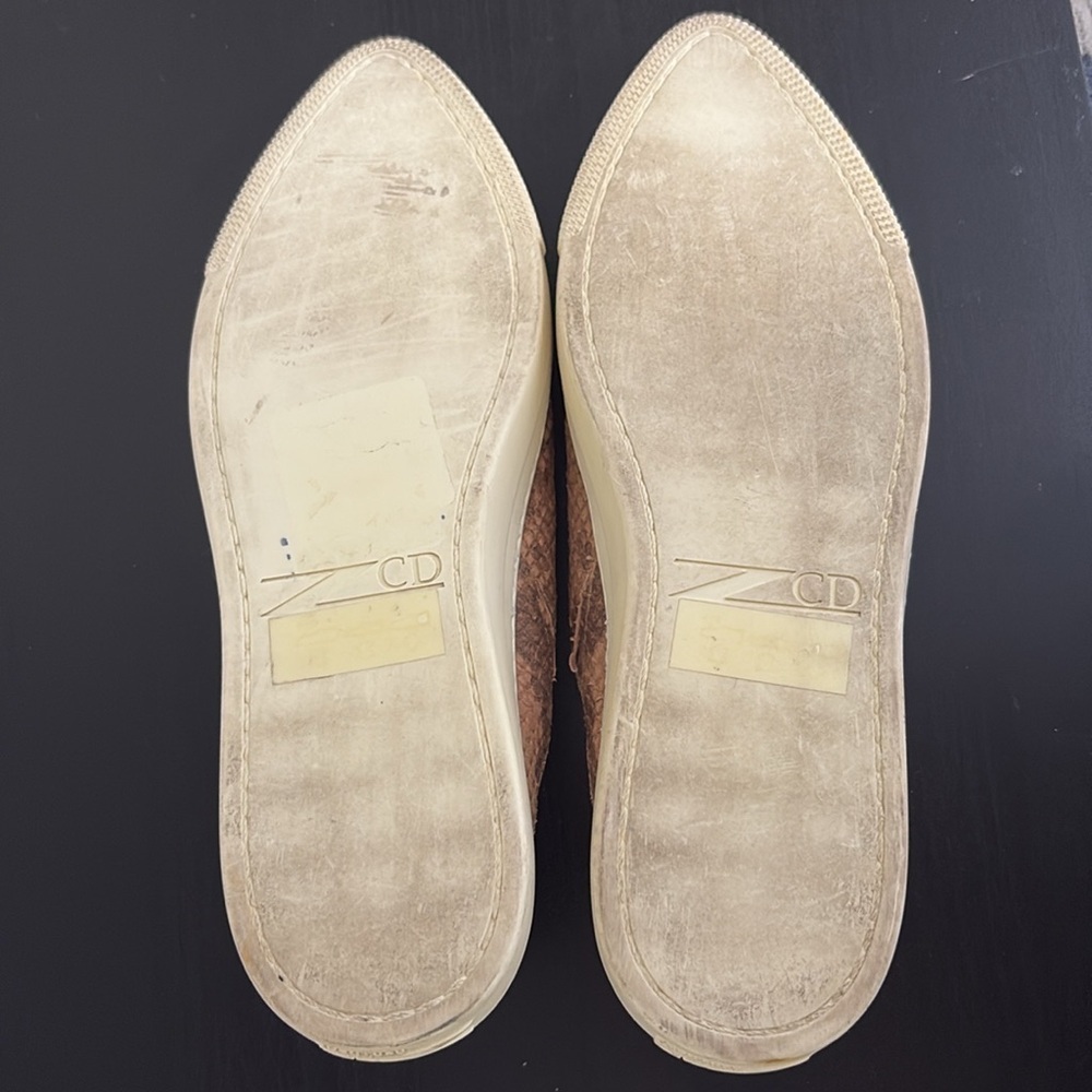 ZCD Montreal Snakeskin Leather Slip-On Sneakers Size 39 Made in Italy - Picture 8 of 9